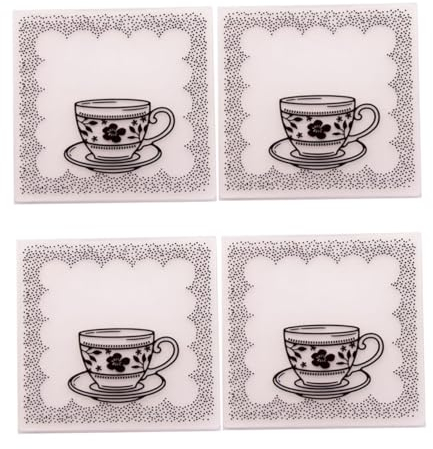 NUOBESTY 4stücke Cup Shape Embossing Stempel Kunststoff Vorlagen Für Scrapbooking Fotoalben Und Bastelprojekte Robust Und Langlebig Für Kreative Handarbeiten