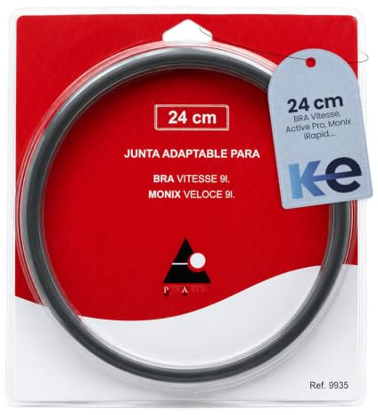 Repuesto Junta Olla Express Ø24cm Compatible con Bra, Monix y Magefesa | Compatible con ollas a presión Bra Vitesse, Bra Active Pro, Monix Veloce, Monix iRapid y Magefesa desde 2013