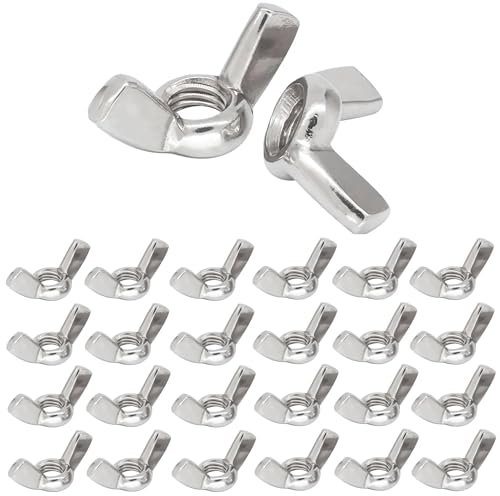 ZZYWWP 36 dadi a farfalla M6 in acciaio inox 304 dado a mano M6 dado ad alette dadi ad alette