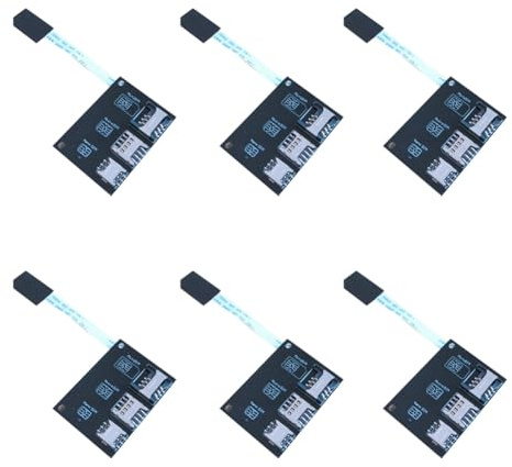 KEALBAUS 6 x 2730 extern Nano SIM aktiveringsverktyg omvandlare till Smartcard IC-kortförlängning 4-i-1 för SIM-kort adaptersats