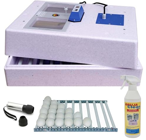 BRUJA Brutmaschine Modell 3000 für Hühner/Enten mit vollautomatischer Wendung (3333-D-H-SET)