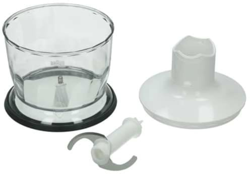 bol (blanc) avec couvercle de mixeur plongeant, compatible BRAUN - AX22110062
