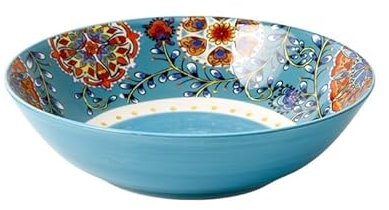 NEBE Insalatiera e bacinella Grande Ciotola in Ceramica insalatiera bacinella for Frutta Ciotola for zuppa Color sottosmalto Ciotola per Frutta e Verdura(4)
