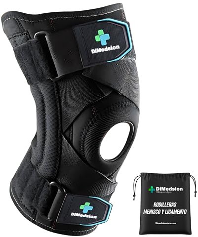 Dimedsion Rodilleras menisco y ligamento Rodillera menisco y ligamento con bolsa, Rodillera para Menisco, Rodillera ortopédica con Inmovilizador de Rodilla, Rodillera Ligamento Cruzado (M)