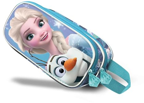 Disney Die Eiskönigin 2 (Frozen 2) Sparkle-3D Doppelfedermäppchen, Blau, 22 x 10 cm