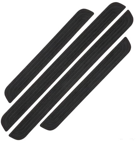 AAZENG Protection Seuil De Porte pour Ford Custom (V362 V710 2012-2025 2026),Protection Seuil De Porte Voiture,4 Pièces Protection Seuil De Porte De Voiture,Accessoires Extérieurs Automobile,Black