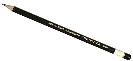 KOH-I-NOOR TOISON D'OR Graphitstift, Härtegrad 2B (12 Stück)