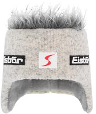Eisbär Cocker Skipool Wintermütze Damen/Herren - Made in Austria Zottelhaarmütze Snowboardmütze Strickmütze mit Futter, Futter Herbst-Winter Winter