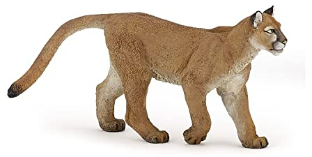 Papo - Realistische Puma-Figur Spielzeug für Kinder - ab 3 Jahren - Kollektion Wilde Tiere - Lernspiel Wildkatzen - Geschenkidee Spielzeug für Mädchen und Jungen - 11,5 cm x 5 cm x 2 cm
