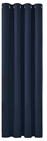 Deconovo Door Curtain Thermal Insulated Blackout Curtain Single Panel for Door 52x 84 Navy Blue 1 Panel