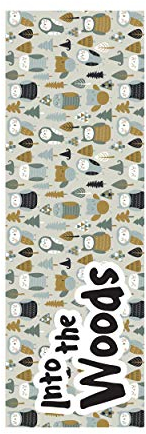 Doge Milano Küchenläufer, 100% Made in Italy, Schmutzabweisender Teppich mit Digitaldruck, Rutschfester und waschbarer Läufer, Geometrisches Muster - Delores, 180x52 cm