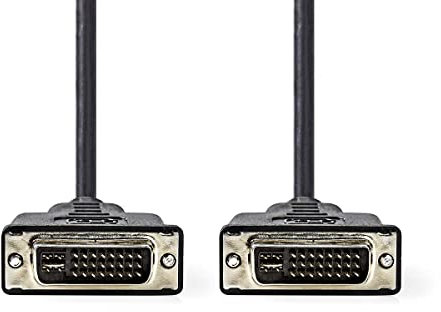 NEDIS Cavo DVI, DVI-I 24+5-pin maschio-DVI-I 24+5-pin maschio, nero, 2,0 m