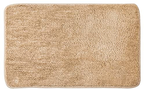 MIULEE Badezimmerteppich Badematte rutschfest Waschbar Beige 40x60 cm | Badteppich Badvorleger Saugfähige Duschvorleger Badematten & Badteppiche für Wohnzimmer Schlafzimmer Badezimmer
