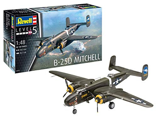 Revell 04977 Maquette d'avion B-25C/D Mitchell échelle 1/48 - Niveau 5/5