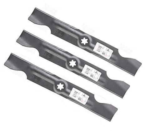 Lot de 3 lames de tondeuse à gazon de 45 cm pour Cub Cadet Zero Turn All Rounder 1050 / RZT 50