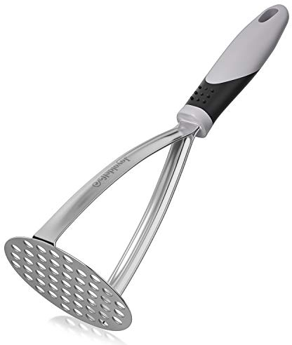 Potato Mashers, Joyoldelf Potato Masher Stainless Steel, Masher with Non-Slip Handle, Fruit & Vegetable Food Masher