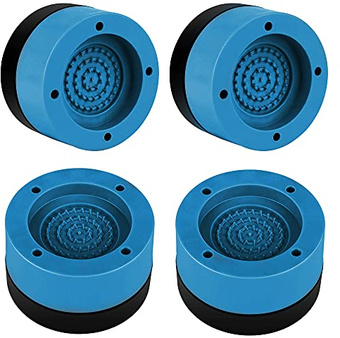 4 Pcs Anti Slip Vibration Damper Washing Machine Dryer Noise Protection Anti Vibration Mat Blue
