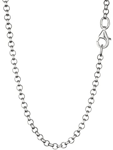 NKlaus 45cm catena a piselli in argento 925 collana rotonda catena d'argento larga 2,6mm 5463