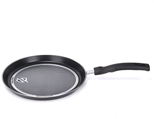 Moneta Recy Crepera 25 cm, aluminio 100% reciclado, para cualquier cocina, incluida la inducción. 100% fabricado en Italia