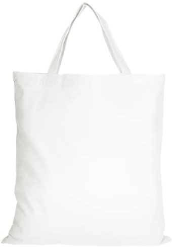 TEXXILLA 10 Stück Baumwolltasche - 28 Farben | mit zwei kurzen Henkeln | 38x42cm | Jutebeutel | Einkaufstasche | unbedruckt