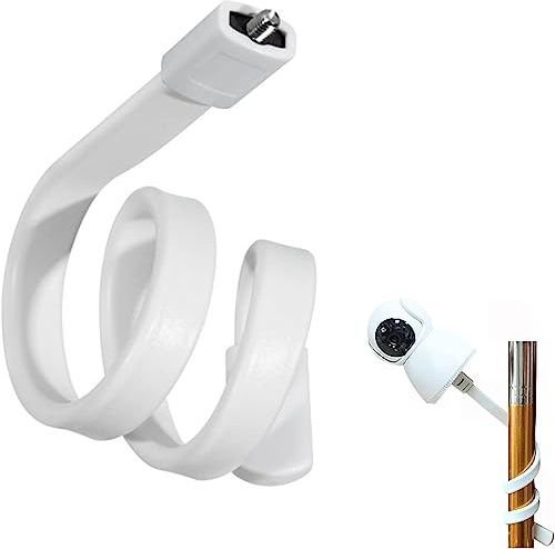 Soporte Monitor de Bebé, Soporte Camara Bebe, Montaje de Vigilabebes, Soporte Vigilabebes, Diseñado para Vigilabebés con Orificios Roscados de 1/4 (Blanco)