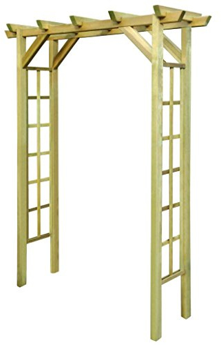 Festnight Pergola/Arco da Giardino, Pergole per Esterno, Pergolato da Giardino, Tettoia Legno, Pergola Legno, 150x50x200 cm in Legno Impregnato