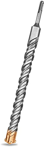 Meccion SDS Plus Hammerbohrer 28mm x 350mm, Professionell Betonbohrer mit 4 Hartmetall Schneiden, Ideal zum Bohren in Stein, Beton, Naturstein, Ziegelmauer