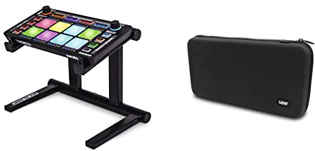 Reloop Modular Stand for small modular DJ controller, drum machine, desktop synthesizer & UDG Creator RMX1000 Hardcase Black U8421BL