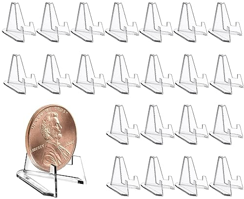 MQWDGJ Acryl Kartenständer, 25 Stück Transparenter Acryl Staffelei Halter, Kunststoff Tellerständer, Aufsteller Ständer für Fotodisplays Teller Rahmen Kochbücher