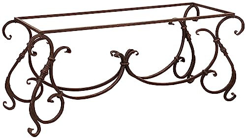 Biscottini Tischgestell aus Eisen, Schmiedeeisen Tisch Garten Tischbeine aus Schmiedeeisen handgeschmiedet