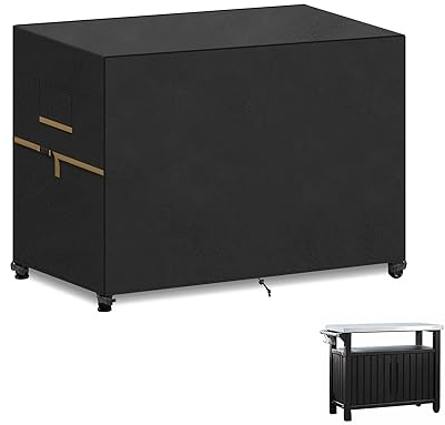 VANSHEIM Housse pour Barbecue Exterieur Bâche Barbecue Extérieur pour Keter Desserte Barbecue Unity, Housse Chariot Plancha Exterieur Housse Plancha étanche Housse Barbecue Electrique 100x65x90cm