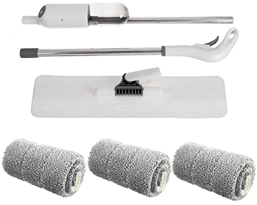 Spray Mop para limpieza de pisos Spray de agua Trapeador plano Trapeador de piso de azulejos para el hogar con rociador 3 Almohadillas de trapeador para cocina doméstica Madera Piso de cerámica