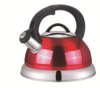 CAFIEDR Bouilloire à sifflet en Acier Inoxydable 3L, cuiseur à Induction, Bouilloire à thé, cuisinière à gaz, théière, Outils de Cuisine pour la Maison et Le Camping