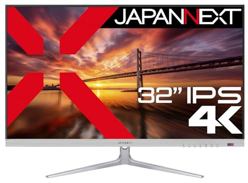 JAPANNEXT 32 inch IPS Panel, 4K (3840 x 2160) Resolución LCD Monitor, JN-IPS321UHD, HDMI, DP, HDR, PBP/PIP Function