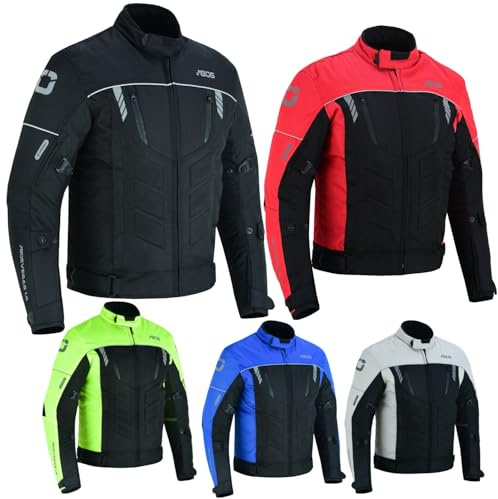 BOSmoto Textil Motorradjacke für Biker,Motorradjacke Herren Mit Protektoren - Motorrad Sommer Motorroller Biker Wasserdicht Jacke,Motorrad Jacke