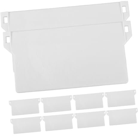 EXAOMBLE 10stücke Vertikale Platten Für Rollos Ersatzteile Für Jalousien Gewichte Für Vorhänge Und Weiß Einfache Installation Für Fensterdekoration