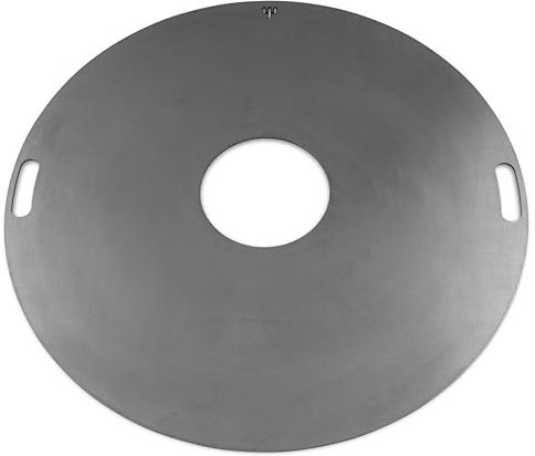 FireDeifi Grillplatte | Feuerplatte | Plancha | BBQ für Feuertonne, Feuerschale und Kugelgrill – Ø80 cm – hochwertiger 5 mm Stahl – Made in Bavaria