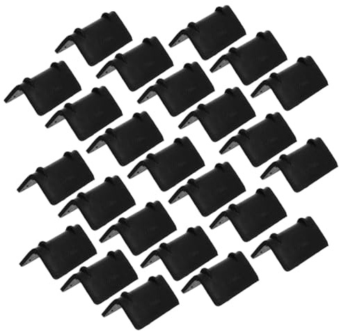 CONGARTENO 100pcs Plastic Corner Protectors for Shipping Boxes Thickened Load Edge Guards with Black Cushion Pads Packing Accessories for Fragile Item Protection and Load Stability