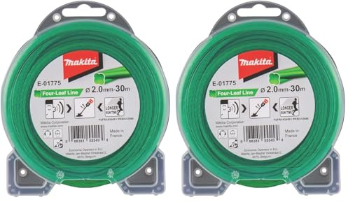 Makita Fil nylon Trèfle torsadé MAKITA 2 mm x 30 m - E-01775 (Lot de 2)