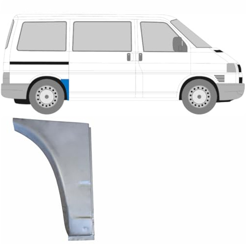 Reparaturblech Kotflügel hinten für Volkswagen Transporter T4 1990-2003 / Rechts