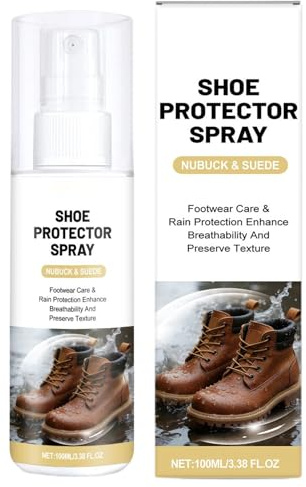 Spray protettivo per scarpe - Protettore ad asciugatura rapida antipioggia e antimacchia da 100 ml | Tessuto Pelle Scamosciata Idrorepellente | per scarpe da ginnastica stivali rete tela escurs