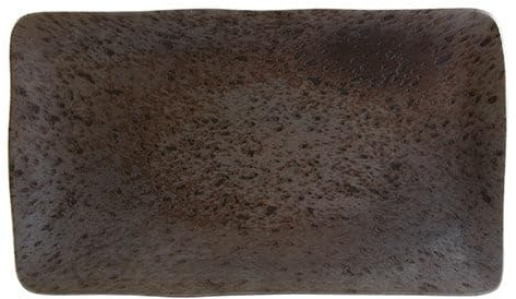We Can Source It Ltd Ironstone 29 x 16cm Rectangular Plates Ceramic Serving Platters, Set of 6, Stoneware, Dishwasher & Microwave Safe