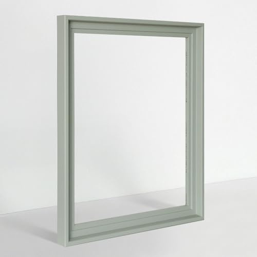 Bildershop-24 Schattenfugenrahmen Lema 60x80cm Pastellgrün
