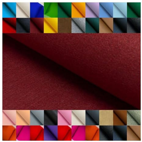 Fabrics-City bordeaux Bastel Filz Stoff 100cm, 4mm - Dekorations Bastelstoff für Bastelarbeit, Kindergarten Nähen, kreative Projekte, 4222
