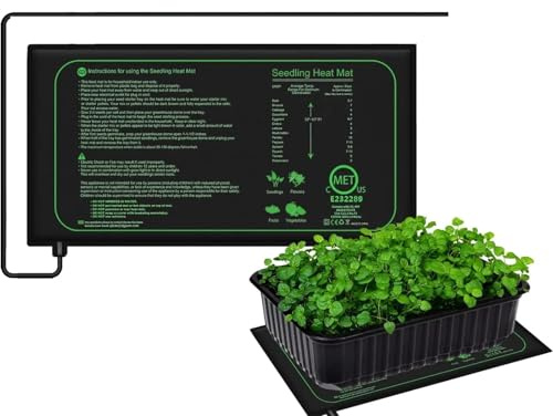 Tappetino riscaldante per piante, tappetino riscaldante per piantine 10/25/50 cm, tappetino riscaldante impermeabile per la germinazione delle piante da interno, tappetino riscaldante per la propaga