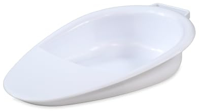 Mobiclinic®, Bassin de Lit, Hygiène Intime, Hémorroïdes, Post-partum, Seniors, 41 x 28 x 10 cm, Capacité 2500 ml, Antidérapante, Blanche, Seren