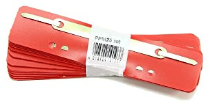 Q-Connect 1012500310 Heftstreifen und Aktenbinder PP 34 x 150 mm 25 Stück rot