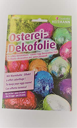 Heitmann Eierfarben Ostereierfarbe Dekofolie 12ST sort. 60087 4052400600874