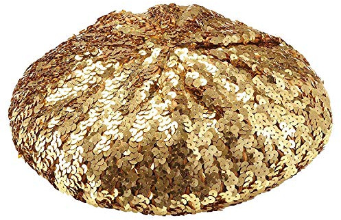 Widmann - Baskenmütze aus Pailletten, Hut, Accessoire, Karneval, Mottoparty