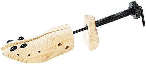 infactory Schuhspanner: Schraub-Schuhdehner aus Echt-Holz für Herren-Schuhe (Schraub Schuhspanner, Schuhstrecker Holz, Damen)